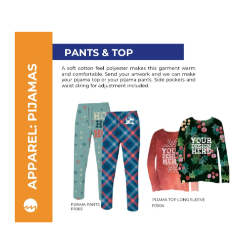 Customizable Pajamas Set- Pants and Shirt